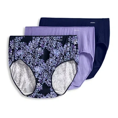 Jockey No Panty Line Promise Hip Brief 3 Pack- 1772 In Blue