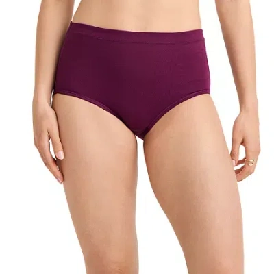 Jockey Cotton Stretch Brief 1556, Created For Macy's In Purple