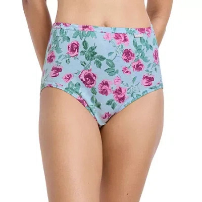 Jockey Elance Brief 3 Pack Underwear 1484, 1486 Extended Sizes In Blue