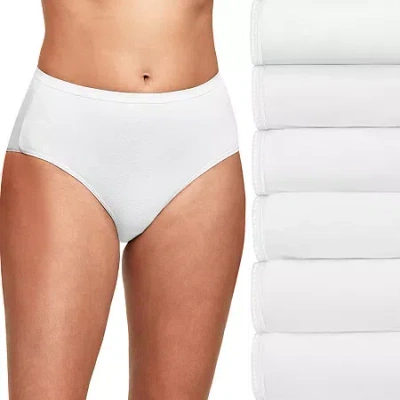 Hanes Ultimate 6-pack Breathable Cotton Brief Underwear 40h6cc In White