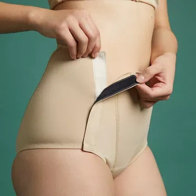 Slick Chicks Adaptive High Waisted Incontinence Panty In Sand