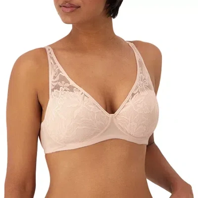 Bali Breathe Cotton Modal Wireless T-shirt Bra Df7594 In Pink