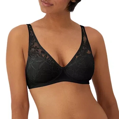 Bali Breathe Cotton Modal Wireless T-shirt Bra Df7594 In Black