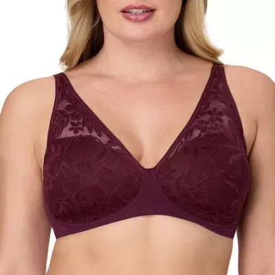 Bali Breathe Cotton Modal Wireless T-shirt Bra Df7594 In Purple