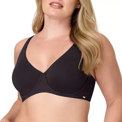 Bali Cotton Collection Underwire Bra Df8131 In Black