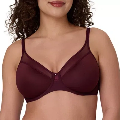 Bali One Smooth U Ultra Light Convertible T-shirt Underwire Full Coverage Bra 3439 In Purple