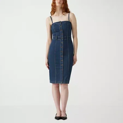Levi 's Women's Denim Bustier Dress In Blue
