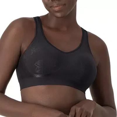 Bali Comfort Revolution Comfortflex Fit Shaping Seamless Wireless Full Coverage Bra-3488 In Black