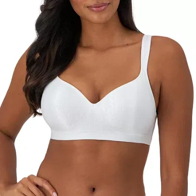 Bali Comfort Revolution Seamless Wireless Full Coverage Bra 3463 In White