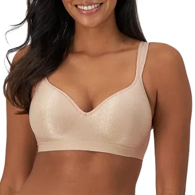 Bali Comfort Revolution Seamless Wireless Full Coverage Bra 3463 In Sand