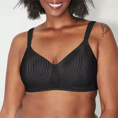 Playtex Secrets Perfectly Smooth Wireless Full Coverage Bra-4707 In Black