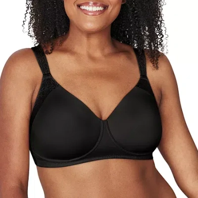 Playtex Secrets Perfectly Smooth Wireless Full Coverage Bra-4707 In Black