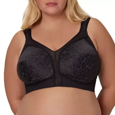 Playtex 18 Hour Ultimate Shoulder Comfort Wireless Full Coverage Bra 4693 In Black