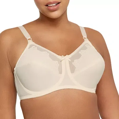 Bali Flower Underwire Unlined Full Coverage Bra 0180 In Sand