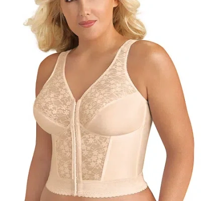 Exquisite Form Fully Longline Unlined Wireless Full Coverage Bra 5107565 In Brown