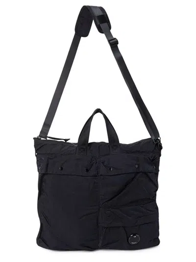 C.p. Company C.p.company Black Polyamide Shoulder Bag In Black