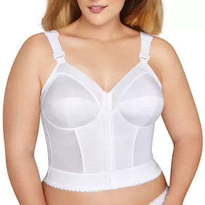 Exquisite Form Women's Fully Slimming Wireless Back & Posture Support Longline Bra With Front Closure- 5107530 In White