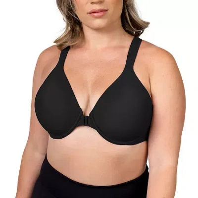 Leading Lady Racerback - Seamless Front-closure Underwire Bra- 5415 In Black