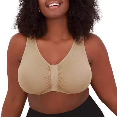 Leading Lady The Laurel - Seamless Front-closure Bra- 119 In Sand