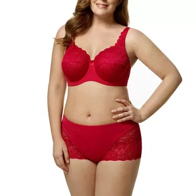 Elila Lacey Curves Underwire Bra 2311 In Red