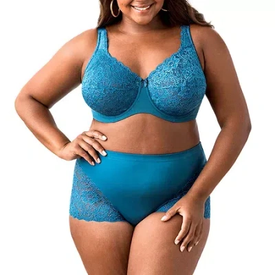 Elila Lacey Curves Underwire Bra 2311 In Blue