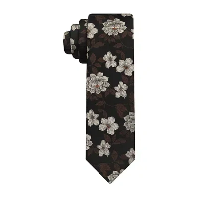 J. Ferrar Floral Tie In Black