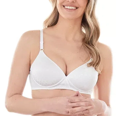 Bestform Patterned Wireless Cotton Bra With Light Padding- 5006238 In White