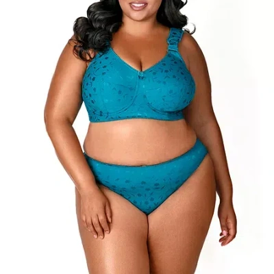 Elila Super Curves Full Coverage Softcup Bra 1305 In Green