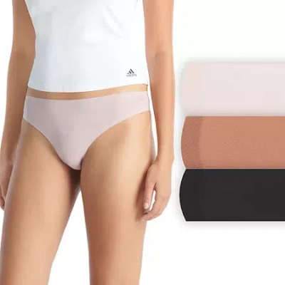 Adidas Originals Active Light Flex Thong Panty-3pk-4a0756 In Black