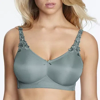 Dominique Jillian Minimizer Wireless Full Coverage Bra 6800 In Blue