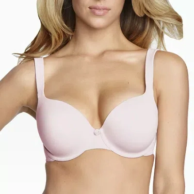 Dominique Maxine Seamless T-shirt Underwire Push Up Bra 4500 In White