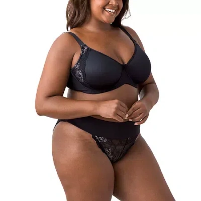 Elila Fancy Smooth Curves Underwire Bra 2911 In Black