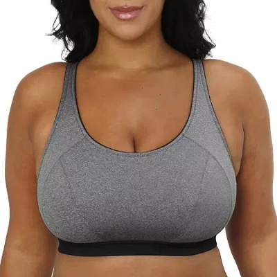 Curvy Couture Medium Impact Wireless Sports Bra - 1329 In Gray