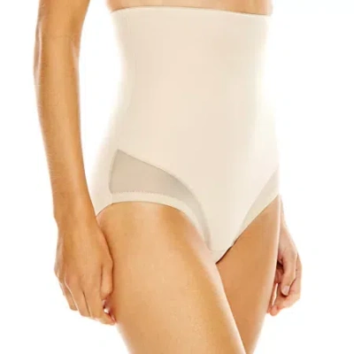 Underscore Innovative Edge Sheer High-waist Control Briefs In Sand