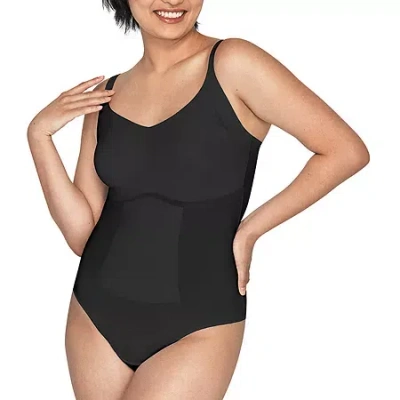 Maidenform Thong Bodysuit Body Shaper Dms083 In Black