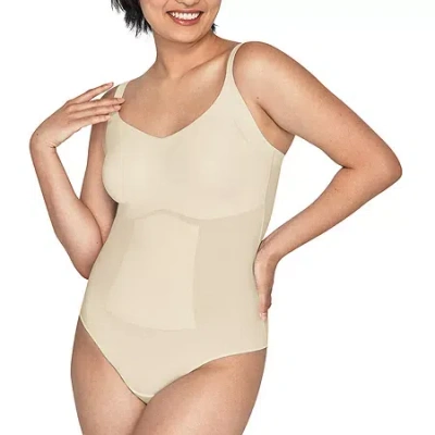 Maidenform Thong Bodysuit Body Shaper Dms083 In Sand