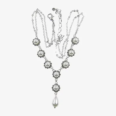 Vieste Rosa Womens 14 Inch Y Necklace In Silver