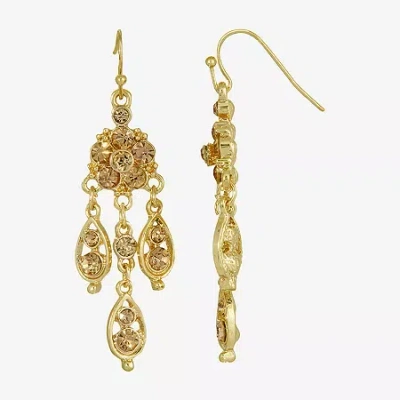 1928 Jewelry 1928 Gold Tone Womens Chandelier Earrings In Gold