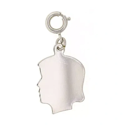 1928 Jewelry 1928 Silver Tone Girl Pure Silver Over Brass Charm In Metallic