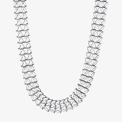 1928 Jewelry 1928 Silver-tone Womens 19 1/2 Inch Link Chain Necklace In Silver