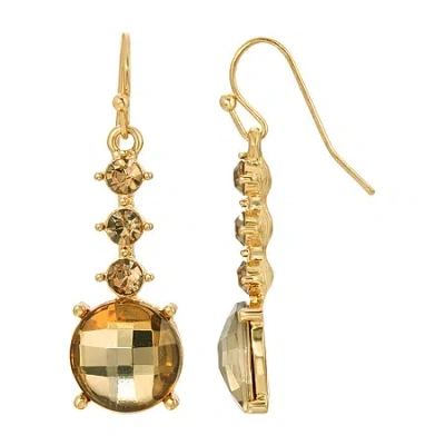 1928 Jewelry 1928 Gold Tone Womens Champagne Drop Earrings In Sand