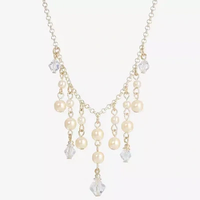 1928 Jewelry 1928 Silver Tone Womens Crystal 15 Inch Beaded Necklace In Multi