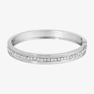 1928 Jewelry 1928 Womens Champagne Crystal Stretch Bracelet In Silver