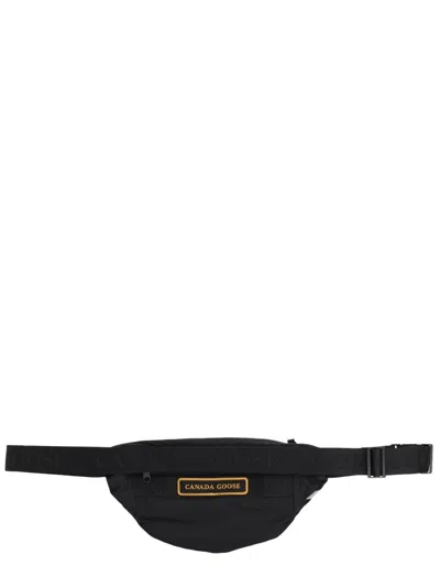 Canada Goose Men Pouch With Logo In Black