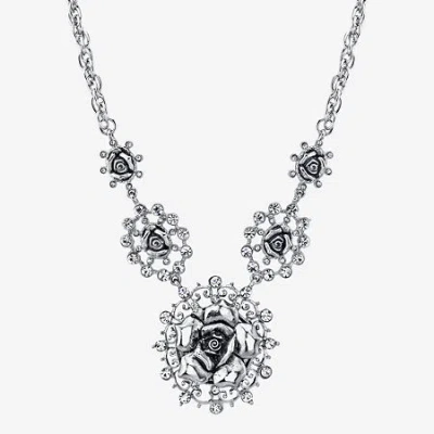 1928 Jewelry 1928 Silver Tone Womens 16 Inch Statement Necklace In Metallic