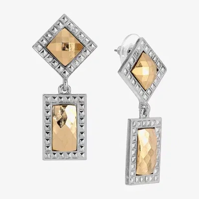 1928 Jewelry 1928 Womens Square Drop Earrings In Gold