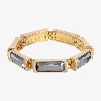 1928 Jewelry 1928 Gold-tone Womens Stretch Bracelet In Gray