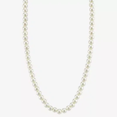 1928 Jewelry 1928 Simulated Pearl Womens 18 Inch Beaded Necklace In Metallic