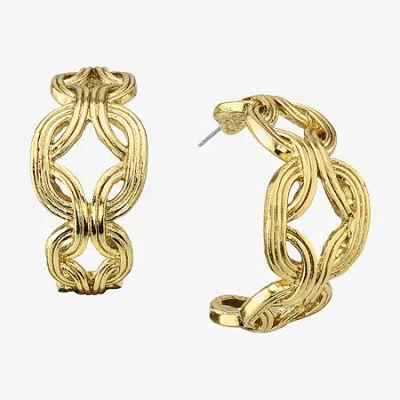 1928 Jewelry 1928 Gold Tone Womens 32mm Hoop Earrings In Gold