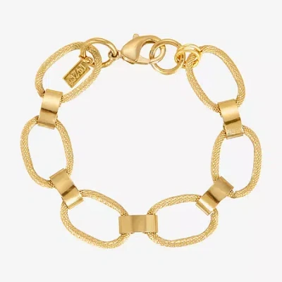 1928 Jewelry 1928 Gold Tone Womens 7 3/4 Inch Link Bracelet In Yellow
